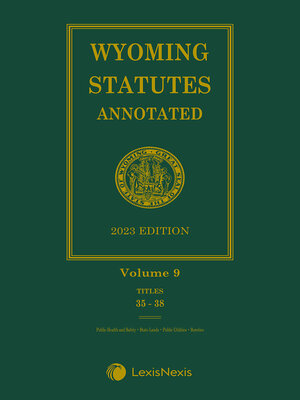 cover image of Wyoming Statutes Annotated